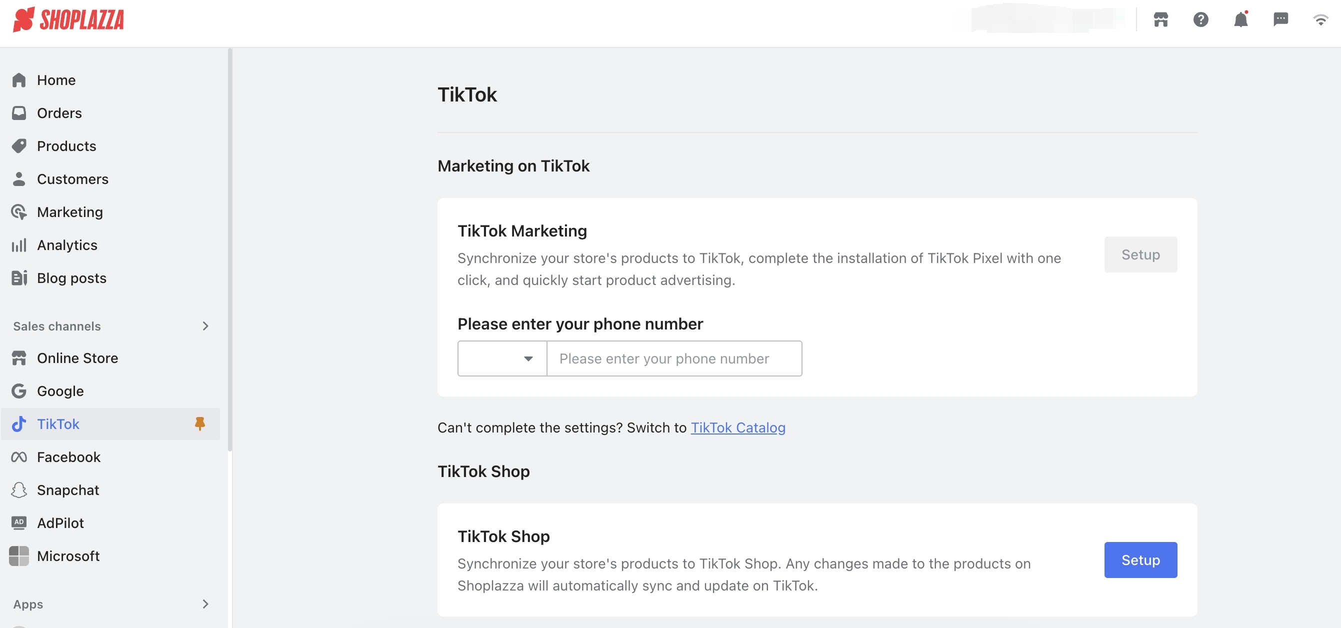 Integrate your TikTok shop with Shoplazza